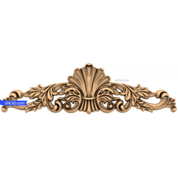 Ornated Flourish Crown 3D STL Model til CNC Ornated Flourish Crown 3D STL Model til CNC