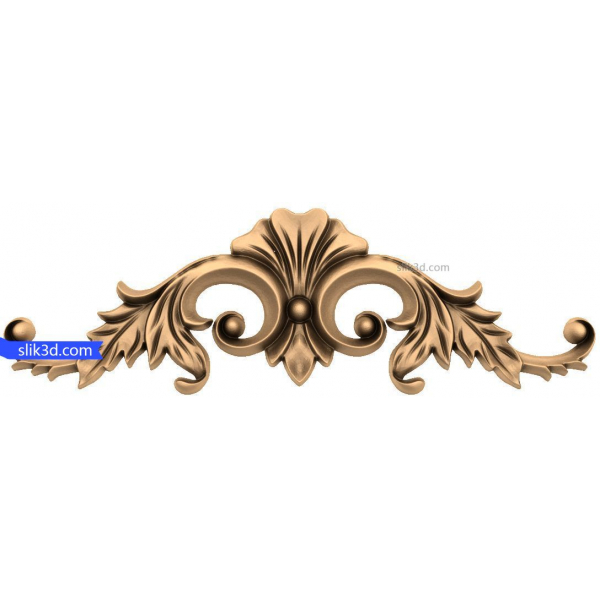 Majestic Acanthus Ornament 3D STL Model Majestic Acanthus Ornament 3D STL Model
