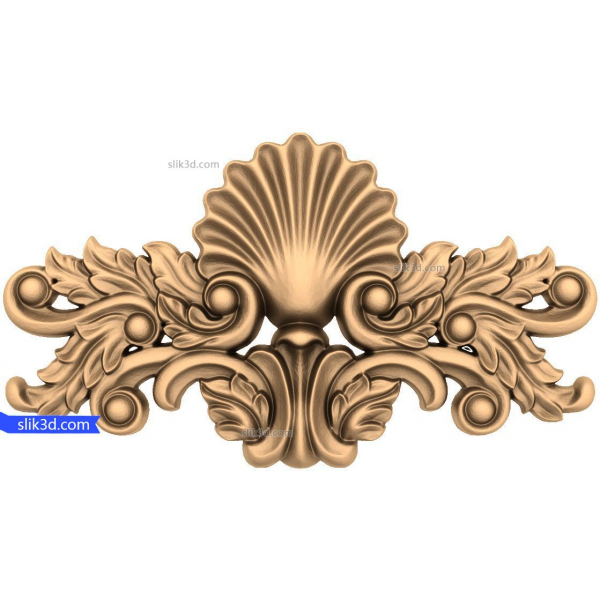 Rococo Shell Flair 3D STL Model for CNC Rococo Shell Flair 3D STL Model for CNC