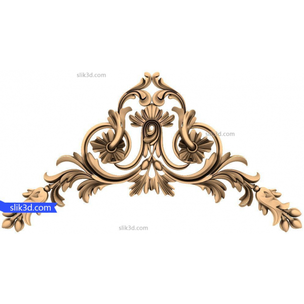 Baroque Elegance Decorative STL Model for CNC Baroque Elegance Decorative STL Model for CNC