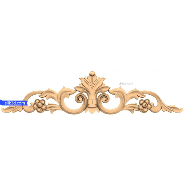 Floral Elegance 3D STL Model for CNC Floral Elegance 3D STL Model for CNC