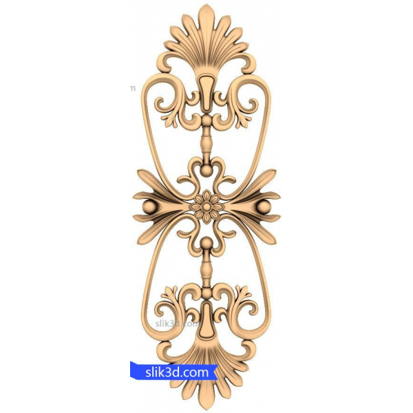 Floral Elegance Ornament 3D Model Floral Elegance Ornament 3D Model