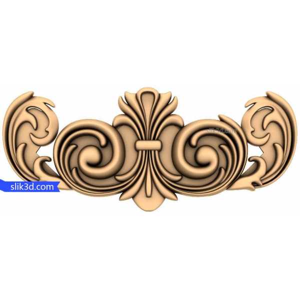 Elegant Barok Flourish 3D STL-model til CNC Elegant Barok Flourish 3D STL-model til CNC