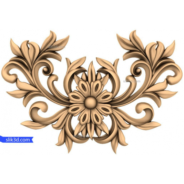 Floral Harmony 3D STL Model for CNC Woodworking Floral Harmony 3D STL Model for CNC Woodworking