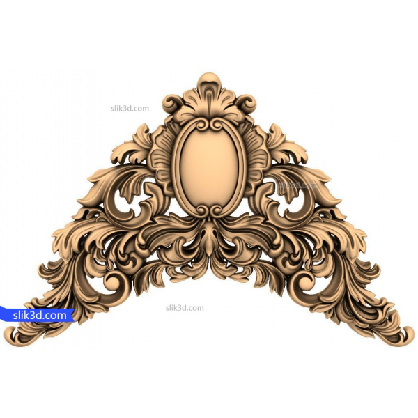 Baroque Elegance Ornament 3D STL Model for CNC and 3D Printing Baroque Elegance Ornament 3D STL Model for CNC and 3D Printing
