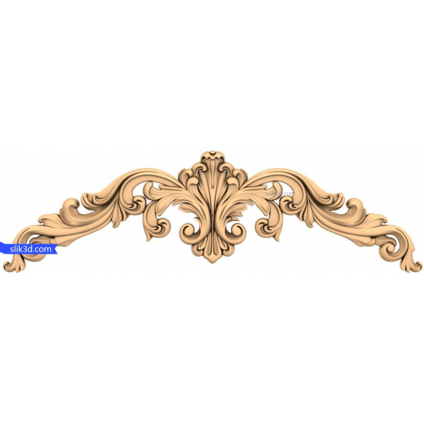 Majestic Flourish 3D STL Model for CNC