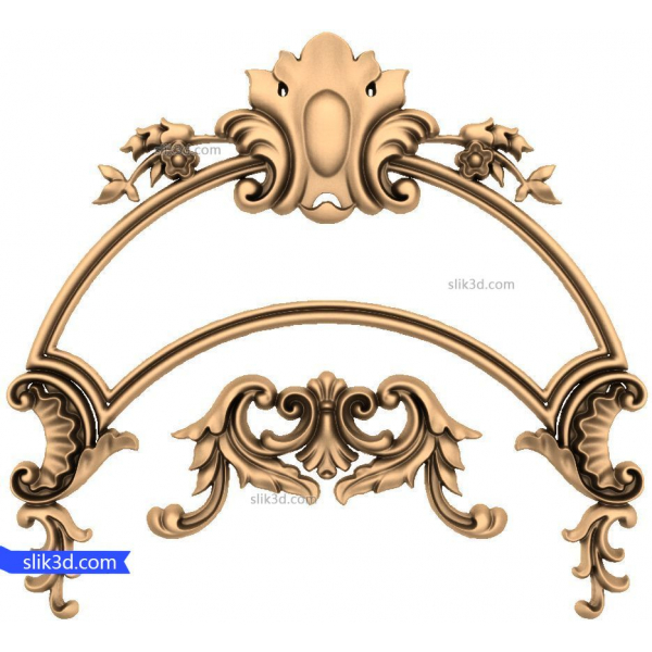 Floral Elegance Arch 3D STL Model for CNC and 3D Printing Floral Elegance Arch 3D STL Model for CNC and 3D Printing