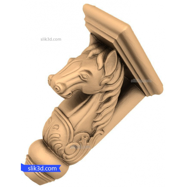 Majestic Horse Corbel 3D STL Model for CNC Majestic Horse Corbel 3D STL Model for CNC