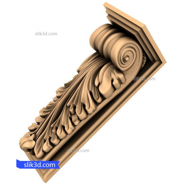 โมเดล 3D STL Corbel แบบคลาสสิกสำหรับ CNC โมเดล 3D STL Corbel แบบคลาสสิกสำหรับ CNC