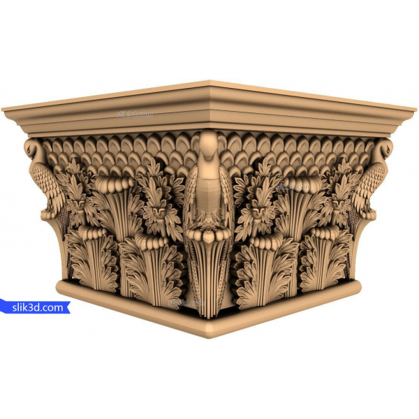 Majestic Parrot Capital 3D STL-model til CNC Majestic Parrot Capital 3D STL-model til CNC