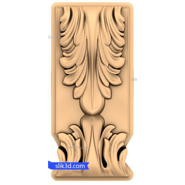 Majestic Acanthus Panel 3D STL Model for CNC Majestic Acanthus Panel 3D STL Model for CNC