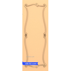 Cornice curva floreale