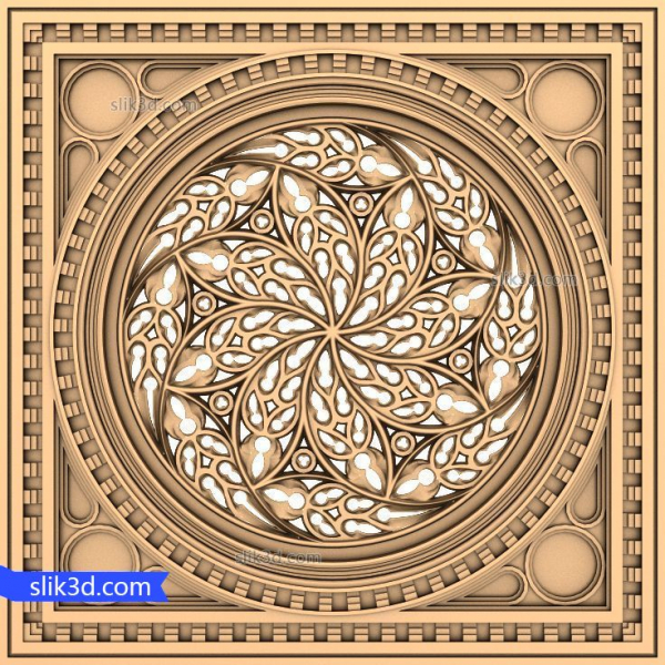 Arabesque Harmony Modello 3D STL per CNC e stampa 3D