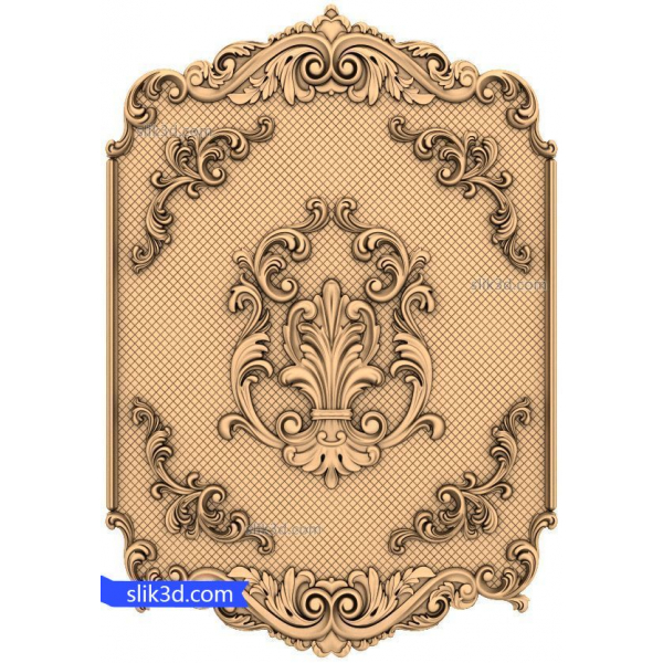 Regal Opulence Relief 3D STL Model Regal Opulence Relief 3D STL Model