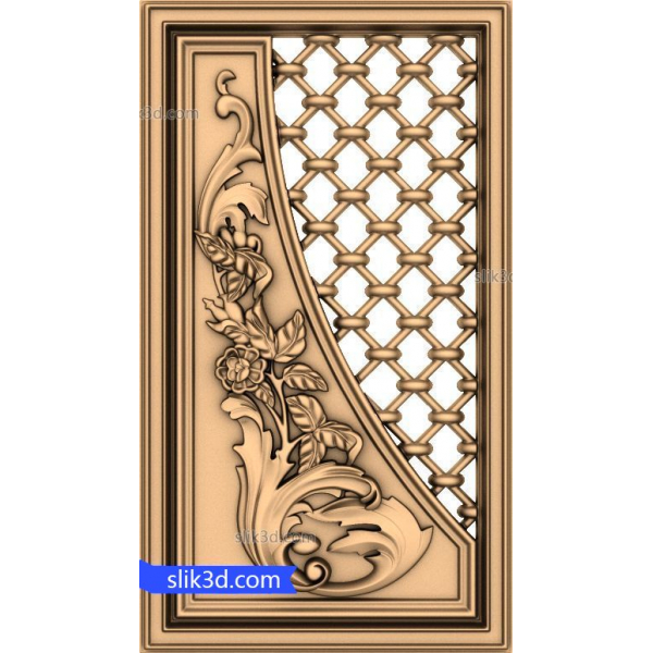 3D-Dekorplatte Floral Harmony Grille 3D-Dekorplatte Floral Harmony Grille