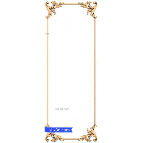 ያጌጠ Elegance ፍሬም - 3D ሞዴል ለ CNC ያጌጠ Elegance ፍሬም - 3D ሞዴል ለ CNC