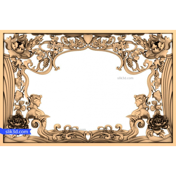 Model Victorian Elegance Frame 3D STL pentru CNC Model Victorian Elegance Frame 3D STL pentru CNC