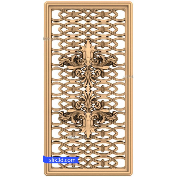 ظریف باروک پانل - 3D STL مدل های CNC Router ظریف باروک پانل - 3D STL مدل های CNC Router