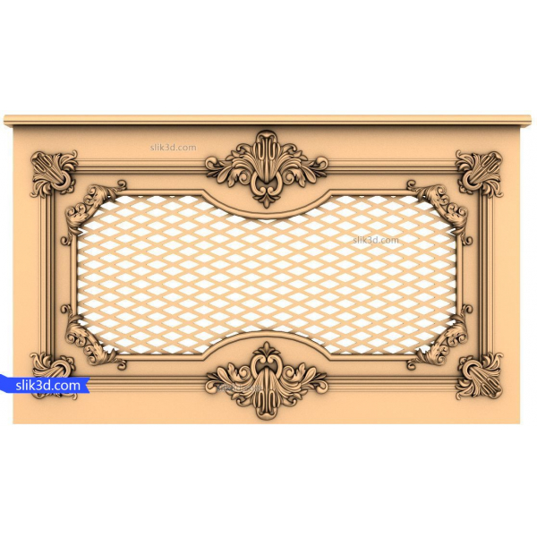 Dekorativní 3D model mřížky Elegance pro CNC a 3D tisk Dekorativní 3D model mřížky Elegance pro CNC a 3D tisk