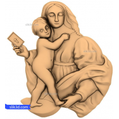 3D model Madony a dítěte