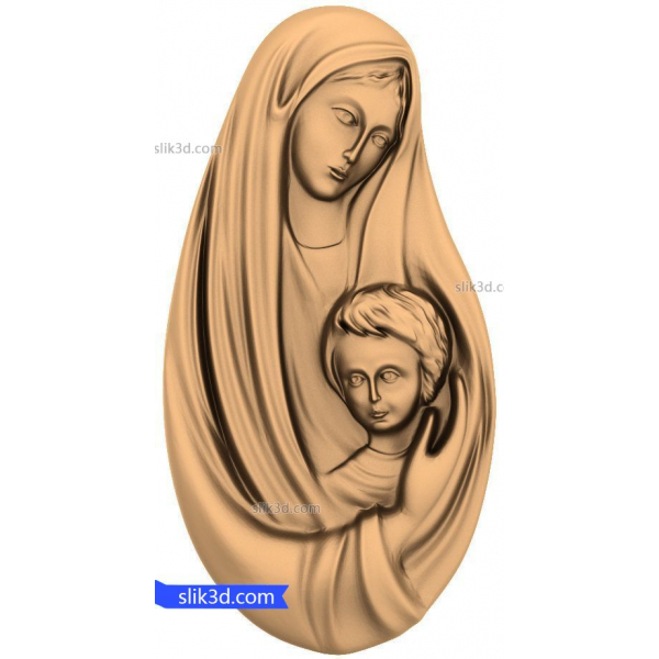 مادر و فرزند در آغوش - 3D STL مدل مادر و فرزند در آغوش - 3D STL مدل