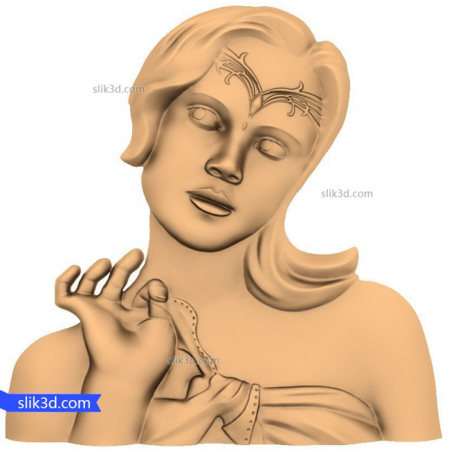 Bas-relief "Bust girls" | STL - 3D model for CNC