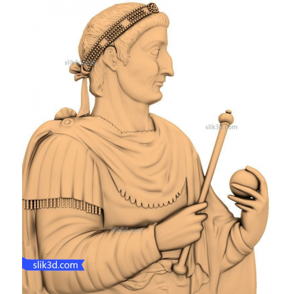 Maestà imperiale: modello STL di un imperatore romano Maestà imperiale: modello STL di un imperatore romano