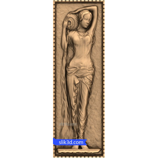 Bas-relief "Girl #11" | STL - 3D model for CNC
