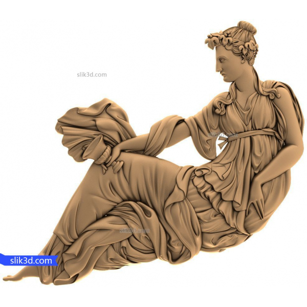 Resting Muse 3D CNC Model