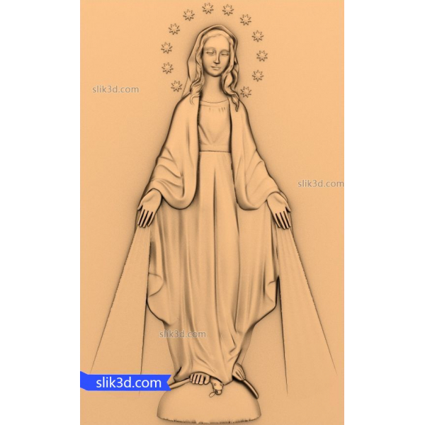 Madonna of Grace 3D STL-model til CNC- og 3D-print Madonna of Grace 3D STL-model til CNC- og 3D-print
