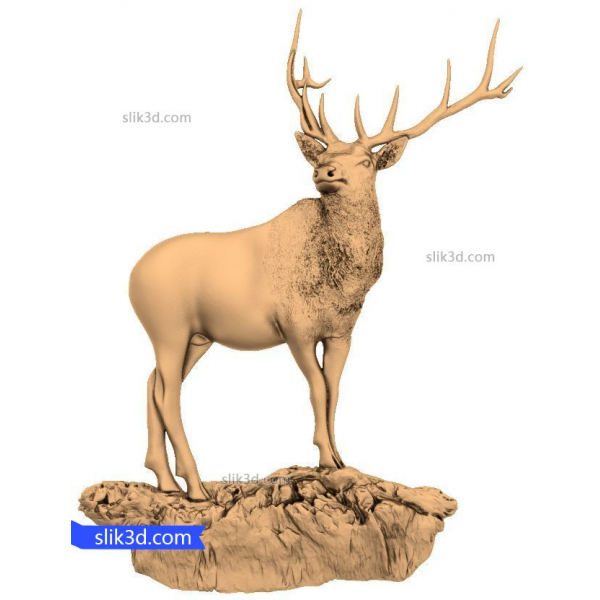 Majestic Stag 3D STL model pro CNC routery Majestic Stag 3D STL model pro CNC routery