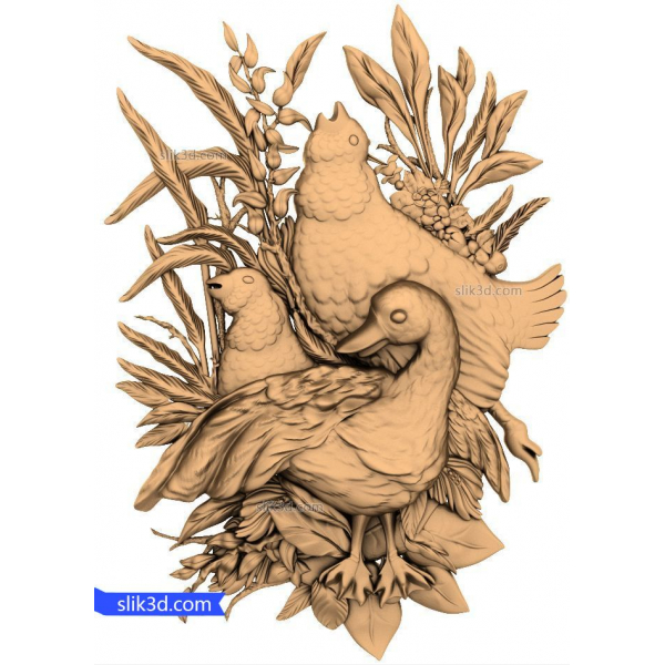 Harmony in Nature: 3D STL Model for CNC Router Harmony in Nature: 3D STL Model for CNC Router