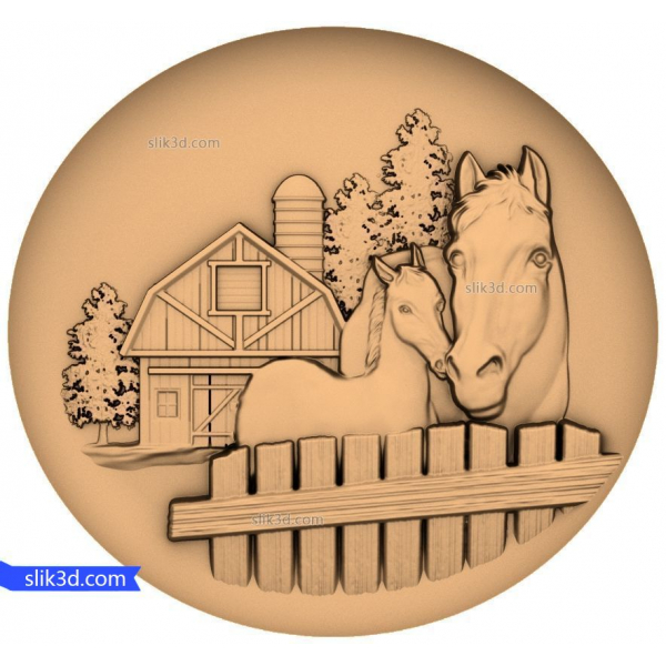 Model 3D Equine Embrace do obróbki CNC