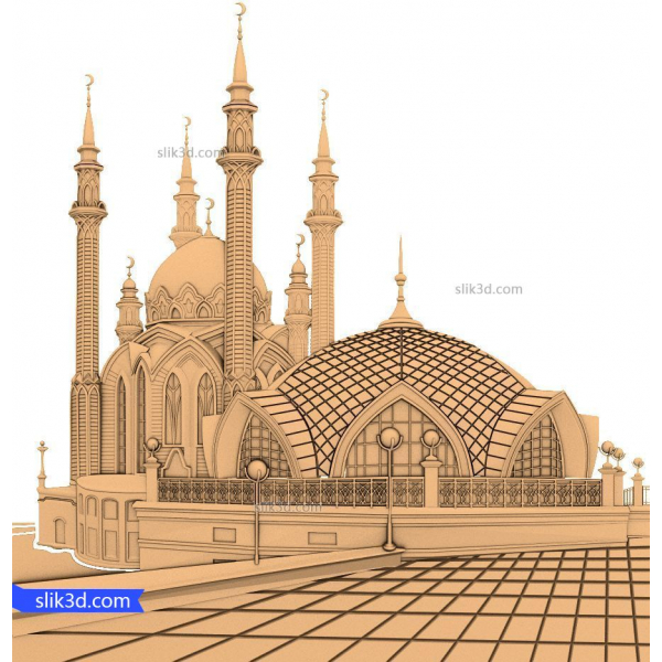 با شکوه مسجد 3D STL مدل های CNC با شکوه مسجد 3D STL مدل های CNC