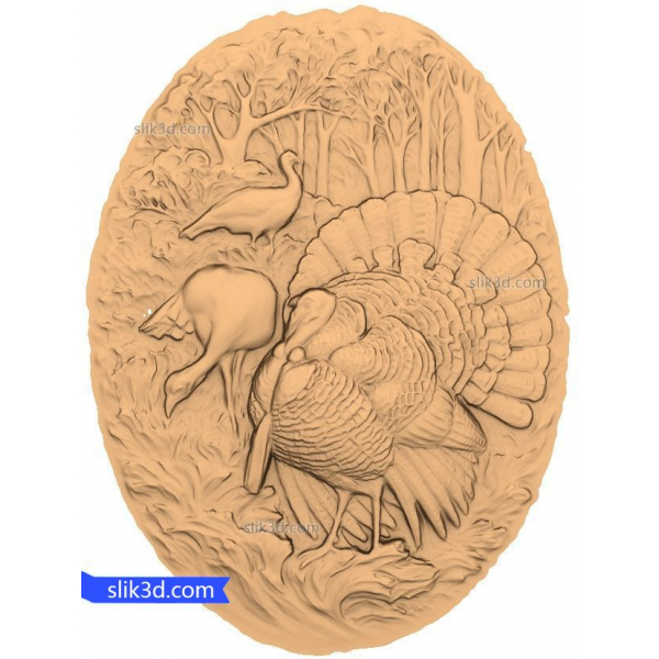 3D model reliéfu divoké krůtí zahrady 3D model reliéfu divoké krůtí zahrady