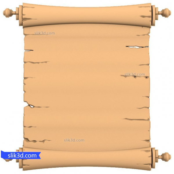 Ancient Scroll 3D-model til CNC Ancient Scroll 3D-model til CNC