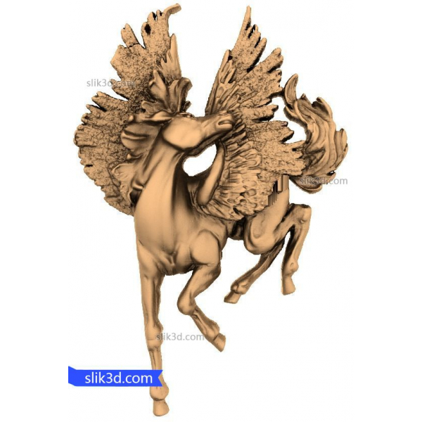 Pegasus Ascension 3D STL Model for CNC Routers Pegasus Ascension 3D STL Model for CNC Routers