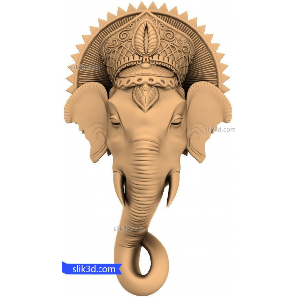 Divine Elephant Wisdom 3D STL Model for CNC Divine Elephant Wisdom 3D STL Model for CNC