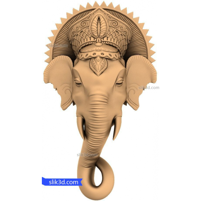 Character "Elephant #5" | STL - 3D model for CNC machine tool