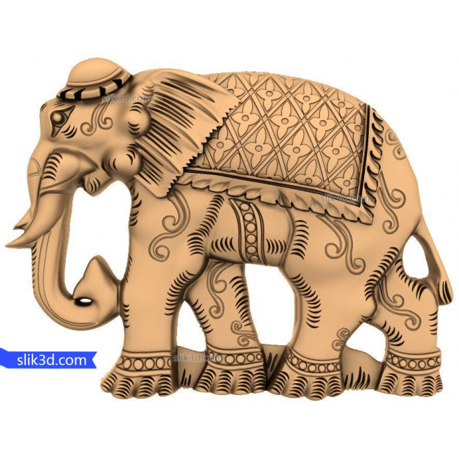 Character "Elephant #6" | STL - 3D model for CNC machine tool