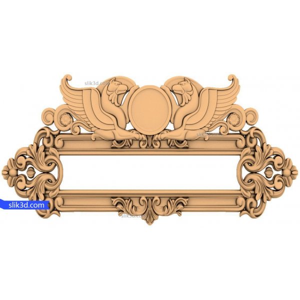 Majestic Griffin Ornamental Frame 3D STL Model for CNC Majestic Griffin Ornamental Frame 3D STL Model for CNC