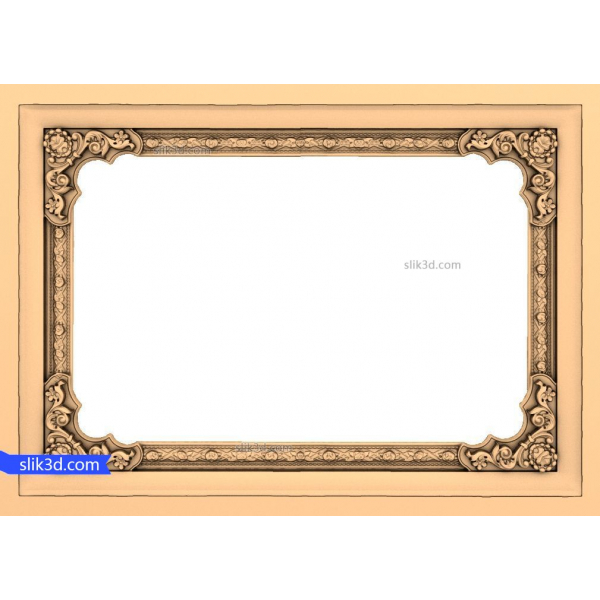 CNC 및 3D 프린팅을 위한 Ornate Elegance Frame STL 모델 CNC 및 3D 프린팅을 위한 Ornate Elegance Frame STL 모델