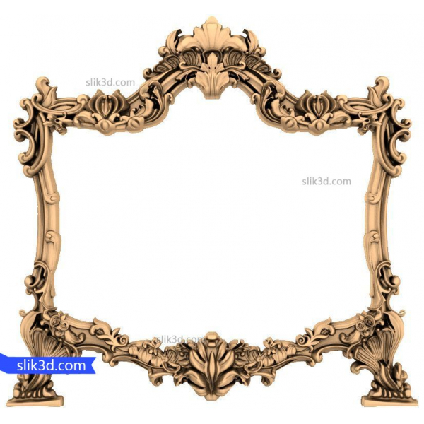 Baroque Elegance Frame 3D STL Model Baroque Elegance Frame 3D STL Model