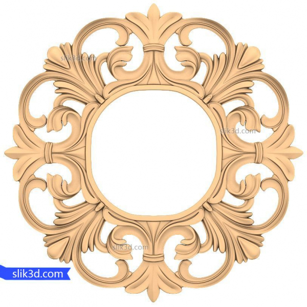 Baroque Elegance Frame 3D STL Model for CNC Baroque Elegance Frame 3D STL Model for CNC