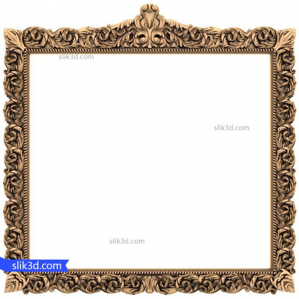 Zarif Barok Zarafet Çerçeve 3D STL Modeli Zarif Barok Zarafet Çerçeve 3D STL Modeli