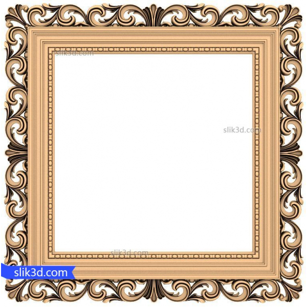 Baroque Elegance Frame 3D STL Model for CNC Baroque Elegance Frame 3D STL Model for CNC