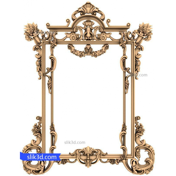 Regal Elegance Frame 3D STL Model for CNC Regal Elegance Frame 3D STL Model for CNC