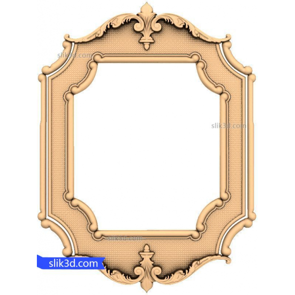 Elegant barokramme - 3D STL-model Elegant barokramme - 3D STL-model