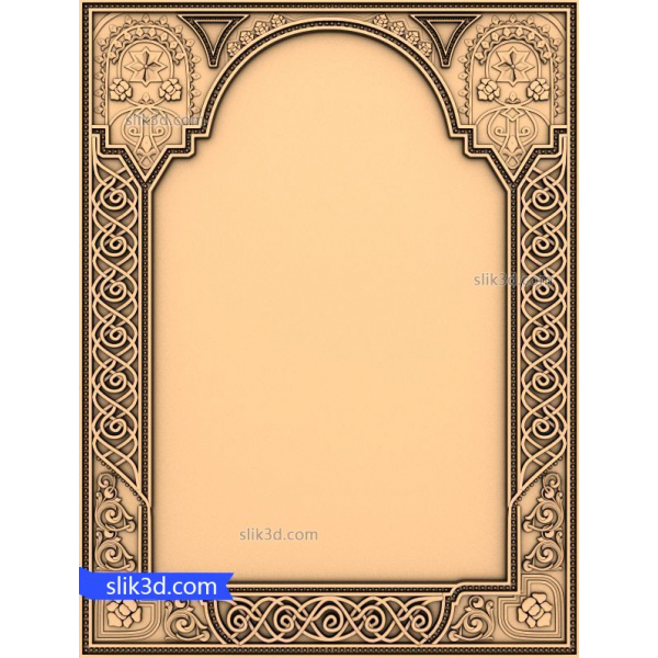กรอบรูป Arabesque Elegance โมเดล 3 มิติ STL กรอบรูป Arabesque Elegance โมเดล 3 มิติ STL