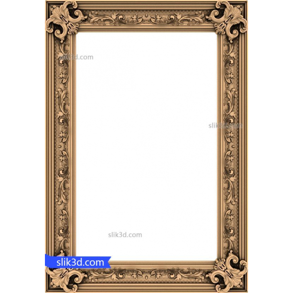 Modello STL 3D per cornice decorativa intricata Modello STL 3D per cornice decorativa intricata